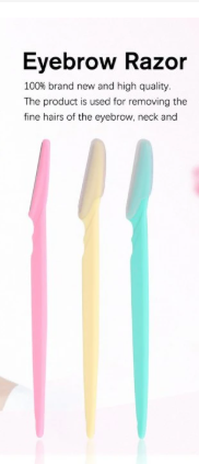 3pcs Women & Men  Makeup Facial Tool Eyebrow Razor Trimmer Blade Shaver Knife