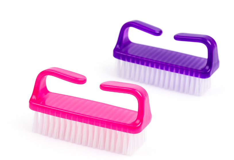 2Pcs Nail Manicure pedicure Brush Nail Toes Fingers Wash Brush Nail Cleaning Brush Scrubbing Nail Brushes Multifunction Brushes