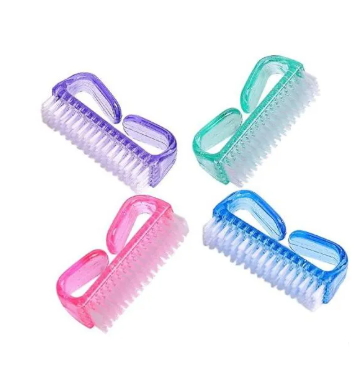 2Pcs Nail Manicure pedicure Brush Nail Toes Fingers Wash Brush Nail Cleaning Brush Scrubbing Nail Brushes Multifunction Brushes