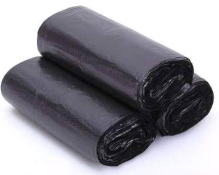 100Pcs Bin Liners - Medium Size:45*60cm Black large disposable garbage/trash bags