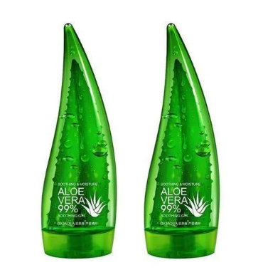 1Pc Fruit Of The Wokali Aloe Vera Soothing Gel Sunburn Repair Gel 99% Natural AloeVera Content Treat Sun Burns and Repairs Skin Faster Hydrating and Moisturizing Cream