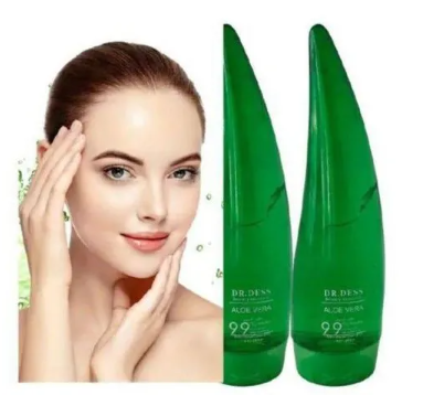 1Pc Fruit Of The Wokali Aloe Vera Soothing Gel Sunburn Repair Gel 99% Natural AloeVera Content Treat Sun Burns and Repairs Skin Faster Hydrating and Moisturizing Cream