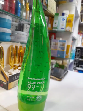 1Pc Fruit Of The Wokali Aloe Vera Soothing Gel Sunburn Repair Gel 99% Natural AloeVera Content Treat Sun Burns and Repairs Skin Faster Hydrating and Moisturizing Cream