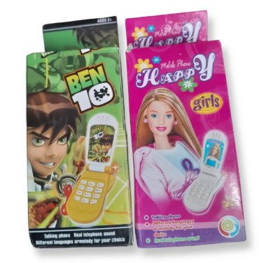 1Pc Talking Toy Phones for Kids Fun and educational flip phones with real phone sounds, melodies, and multiple language options. Perfect for pretend play and early learning.