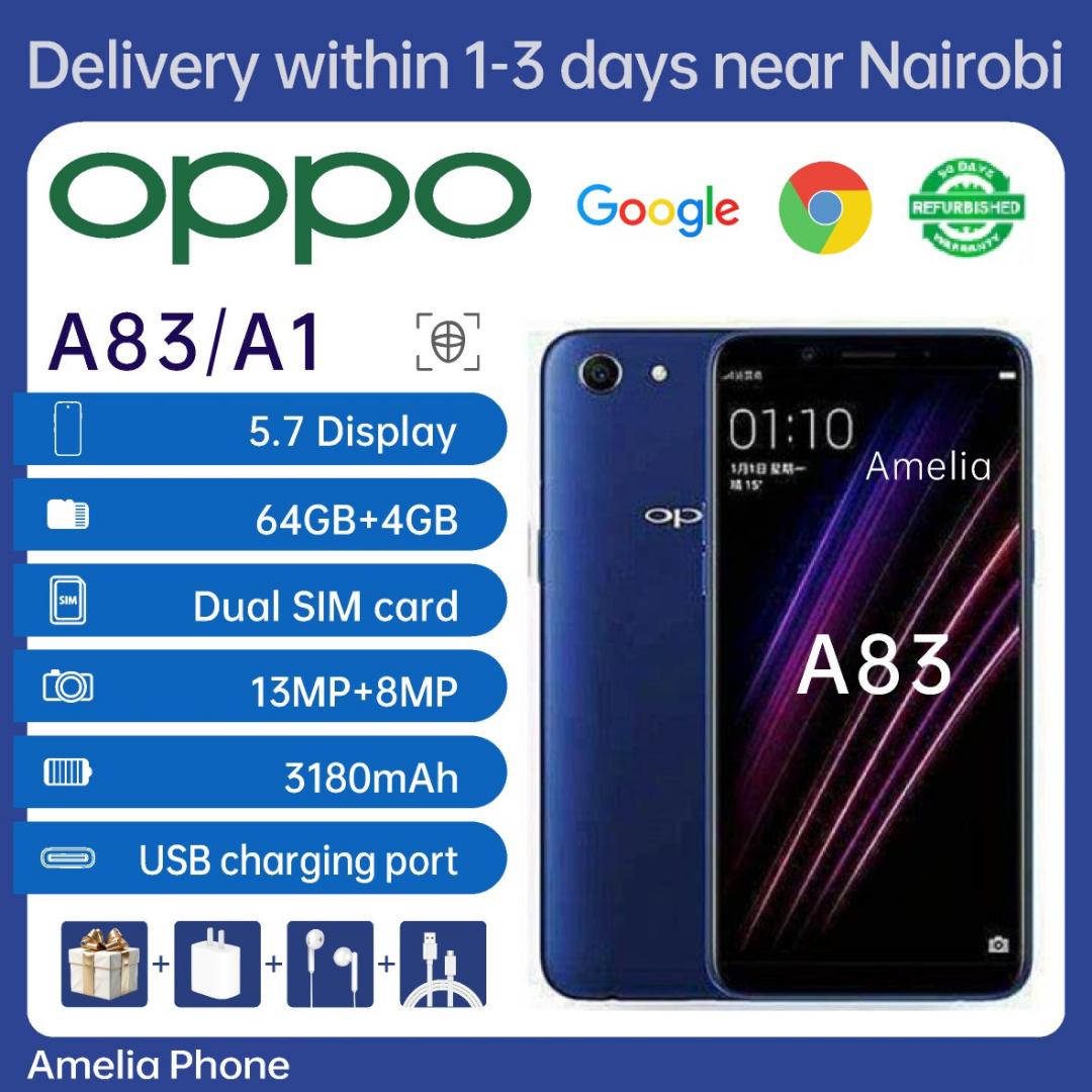 Refurbished OPPO A83 A1 Smartphone 64GB 2G 3G 4G/ LTE Dual SIM Smartphone 5.7 inches , Facial Recognition  3180mAh