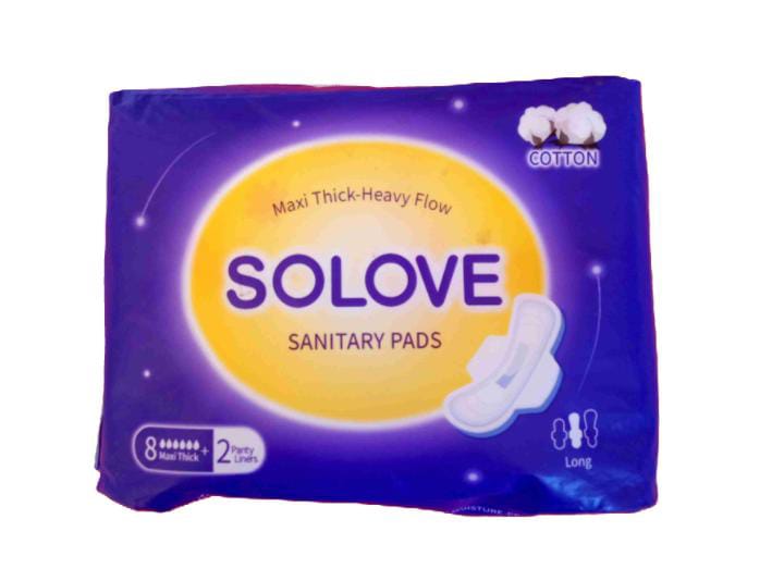 Solove Sanitary Pads. Solove Maxi Thick-Heavy Flow. Solove Sanitary Pads (8 Maxi Thick + 2 Panty Liners)