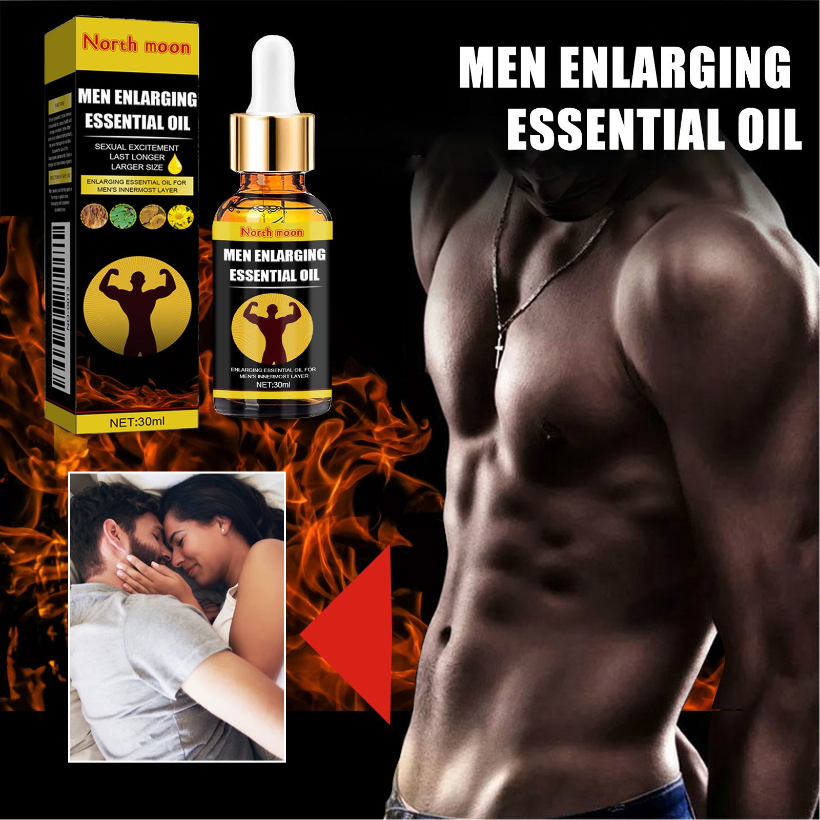 Men Health Massage Oil,Man Cock Massage Enlargement，Penis Thickening，Dick Larger，Phallus Thicker Longer Growth Stronger，Men's Genital Enhancement