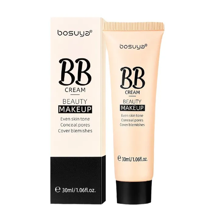 24H Full Coverage BB Cream Natural Makeup Effect Sweat Moisturizing Liquid Foundation Lightweight Matte Sensitive Skin Dry Skin Oily Skin Long Lasting Hydrating Clean Beauty Foundation Lock Makeup