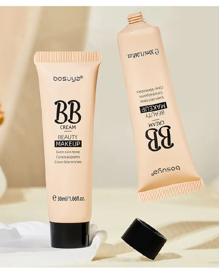 24H Full Coverage BB Cream Natural Makeup Effect Sweat Moisturizing Liquid Foundation Lightweight Matte Sensitive Skin Dry Skin Oily Skin Long Lasting Hydrating Clean Beauty Foundation Lock Makeup