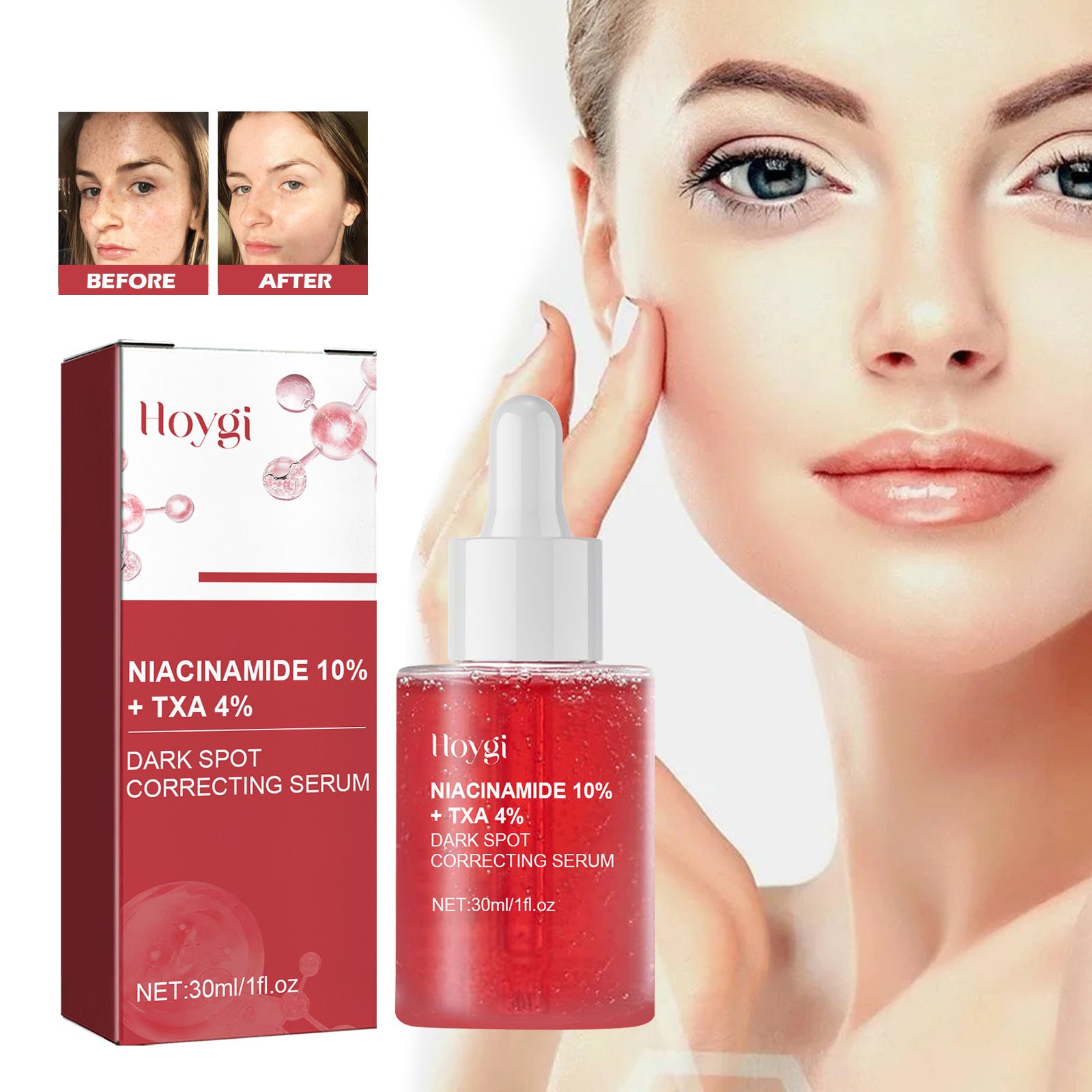 Natural Plants Serum - Skin Care - Moisturize Hydrating Brightening Whitening Acne Treatment | Firming Anti-wrinkle Deeply Nourish Smooth Anti-dark Repair Skin | Salicylic Acid Niacinamide