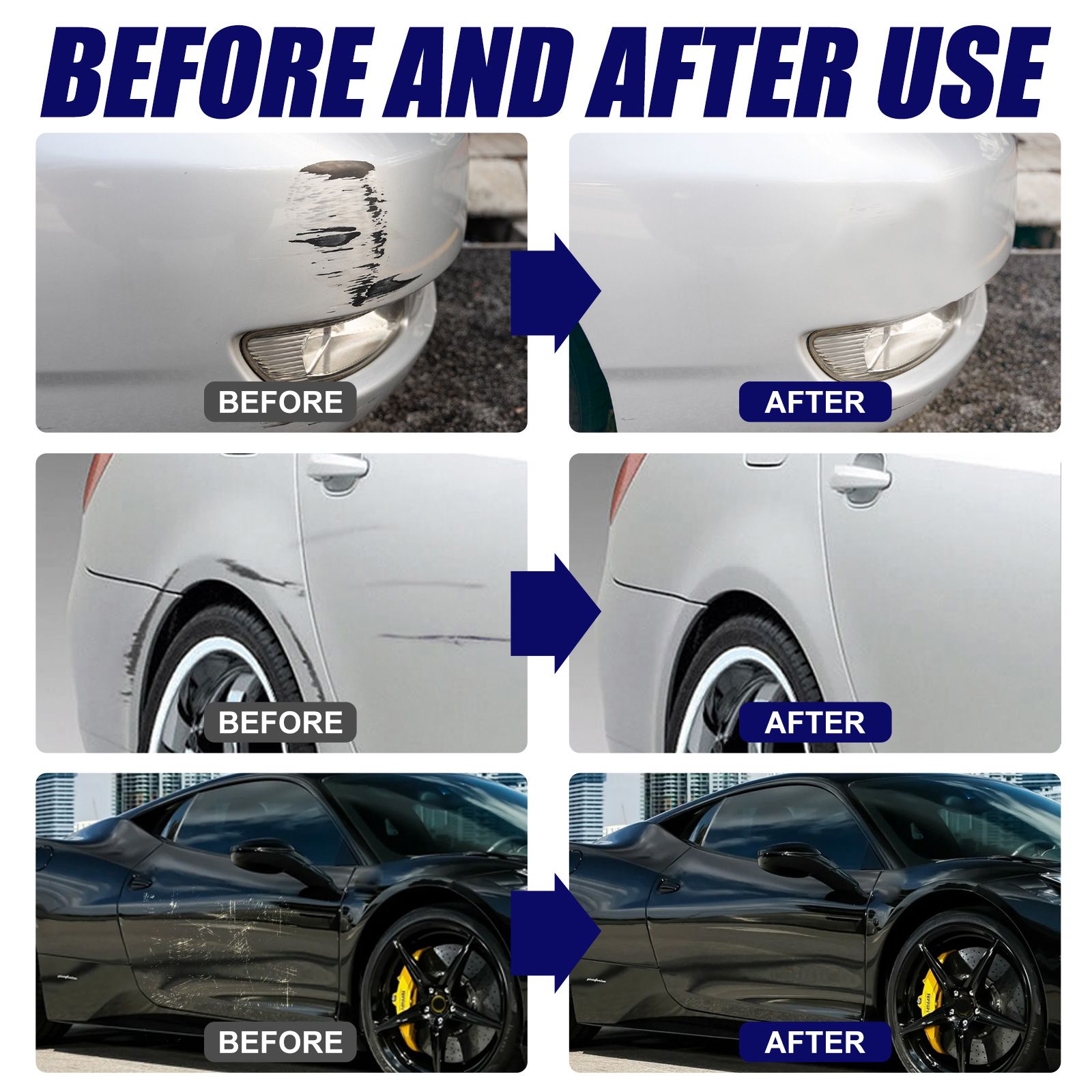 GAR SLIGHT SCRATH REMOVER,Car Wax Repair Supplies, Car Scratch Eliminator, From Scratch Elimination to Glazing, Glass Coating Agent, Car Body Repair Tool,Auto Surface Repair Agent, Car Care