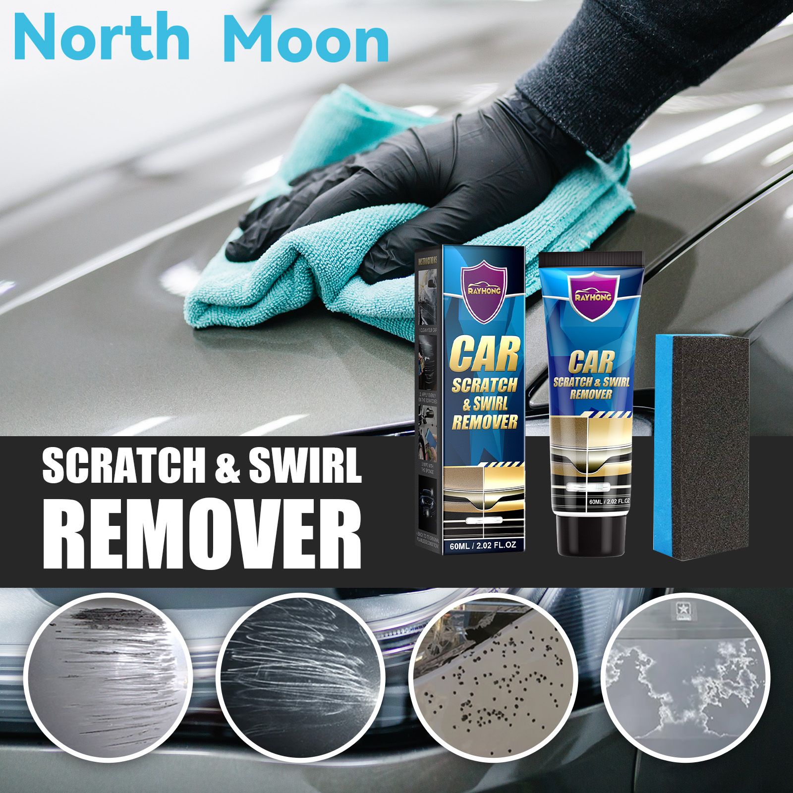 Car Slight Scratch & Swirl Remover| Automotive Tools & Supplies | Automotive Care & Detailing | Waxes & Polishes |Repairs Surface Small Scratches Paint