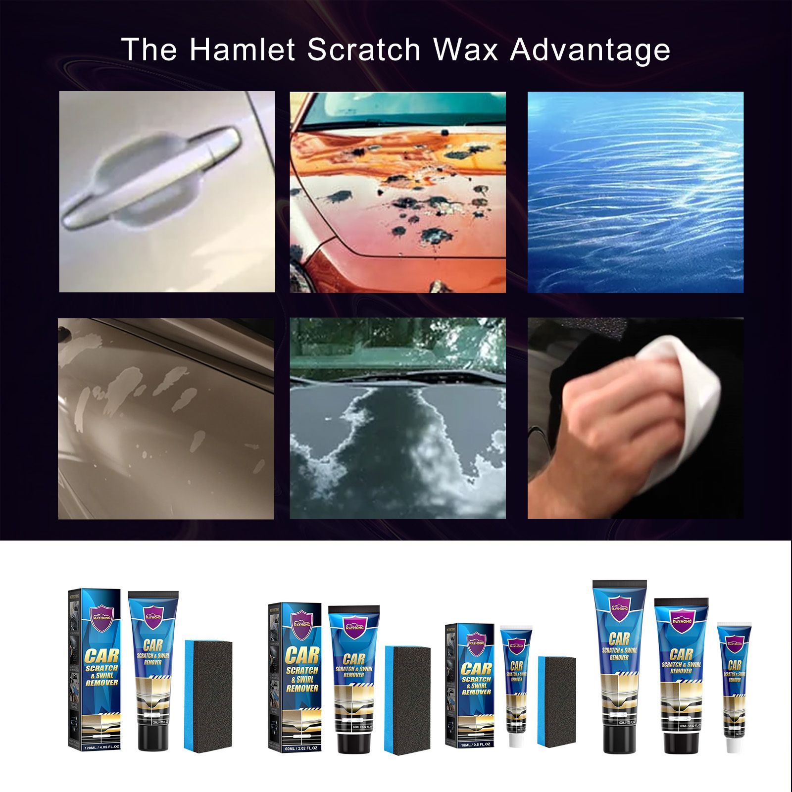 Car Slight Scratch & Swirl Remover| Automotive Tools & Supplies | Automotive Care & Detailing | Waxes & Polishes |Repairs Surface Small Scratches Paint