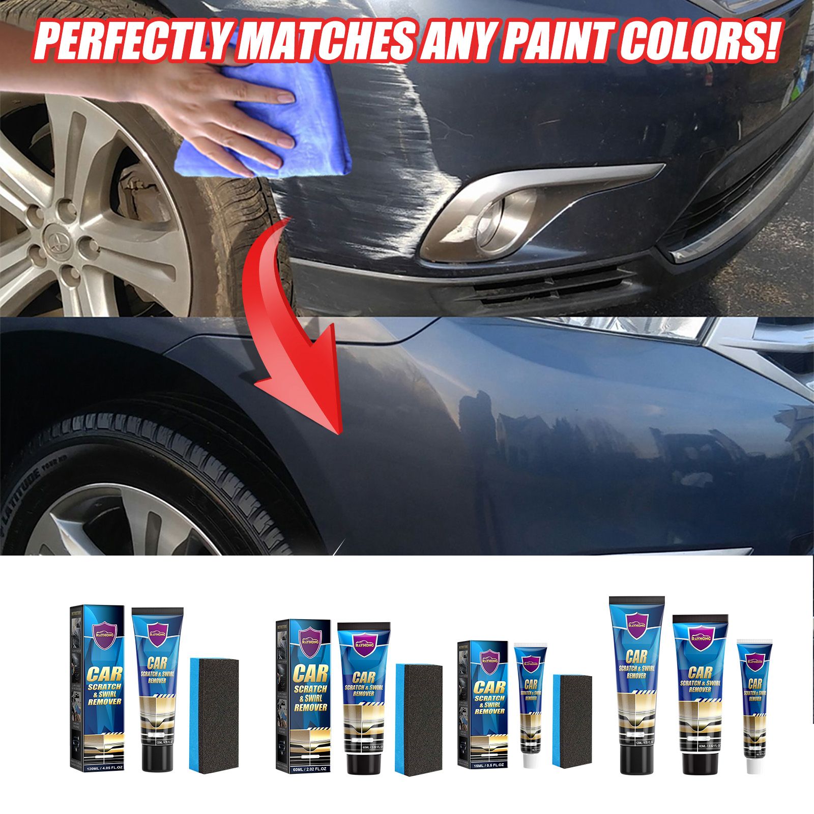 Car Slight Scratch & Swirl Remover| Automotive Tools & Supplies | Automotive Care & Detailing | Waxes & Polishes |Repairs Surface Small Scratches Paint