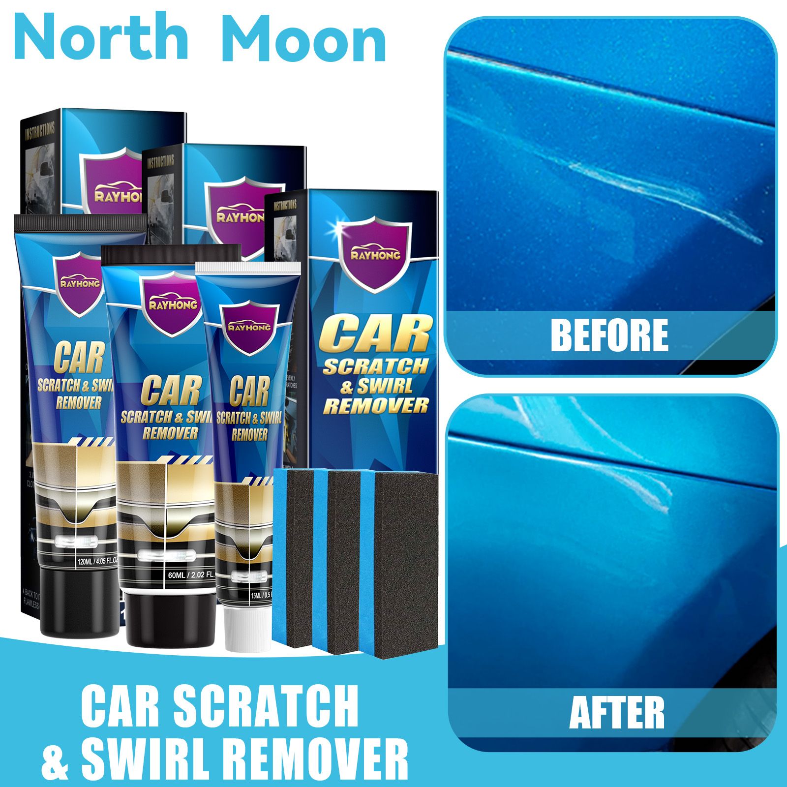 Car Slight Scratch & Swirl Remover| Automotive Tools & Supplies | Automotive Care & Detailing | Waxes & Polishes |Repairs Surface Small Scratches Paint