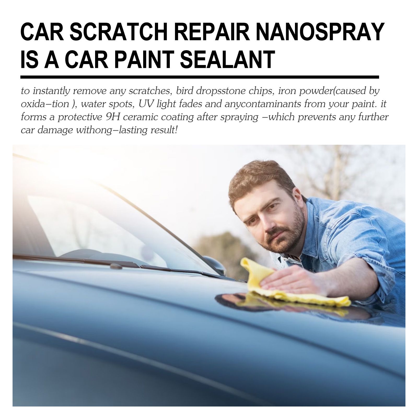 120ml NANO SPRAY FOR CARS REMOVE SLIGHT SCRATCHES，Car Scratch Repair Nano Spray, Car Coating Agent, Nano Spray Quick Repair Car Coating, To Car Paint Plating Crystal, Car Surface Drive Wax Water