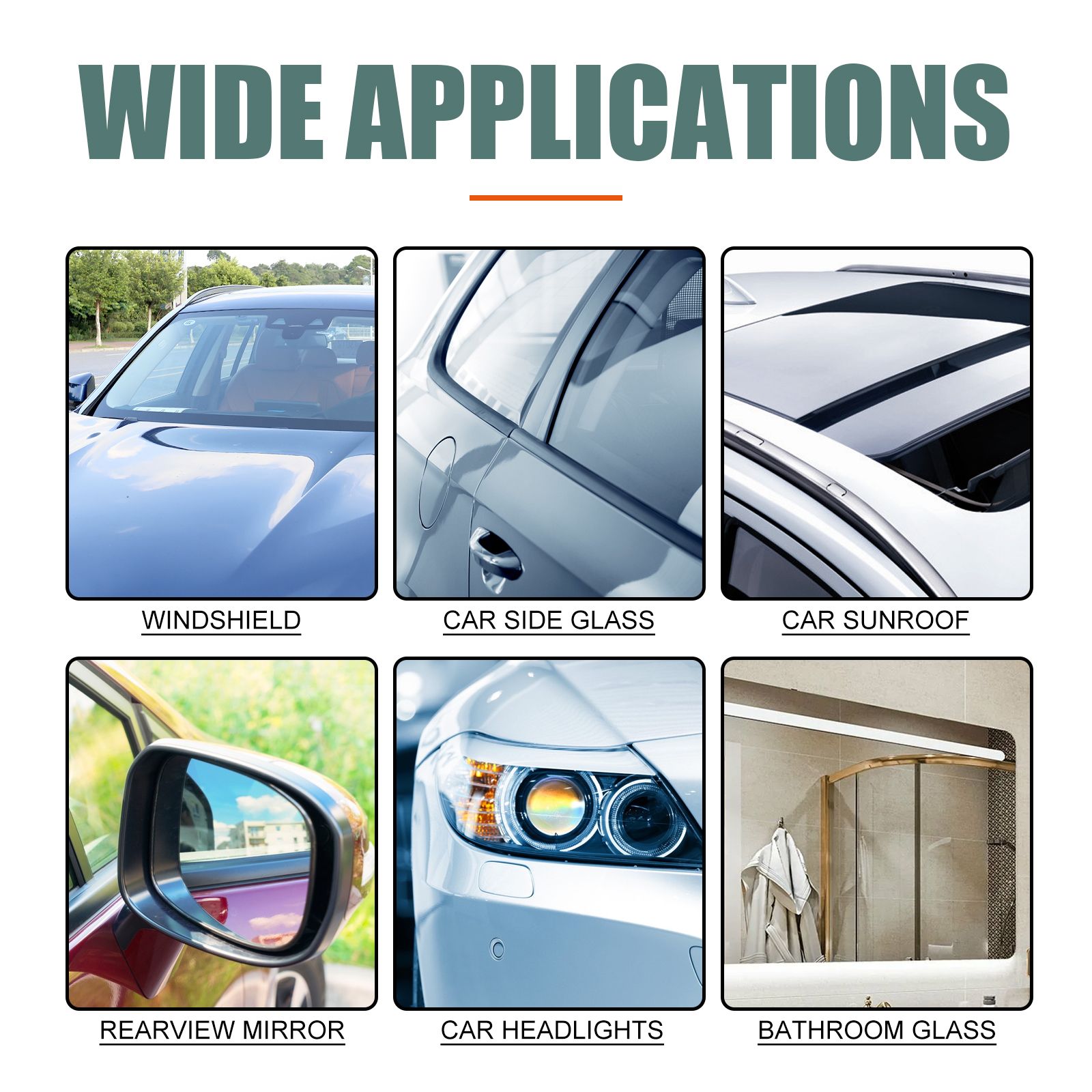 Car Glass Cleaner, Car Glass Anti Fog Hydrophobic Coating Spray, Rainproof Defogger Spray,Car Windshield Mirror Cleaning Oil Film Remover Liquid for Car Windshield,Track, Mirror, Sunglasses,Car Glass