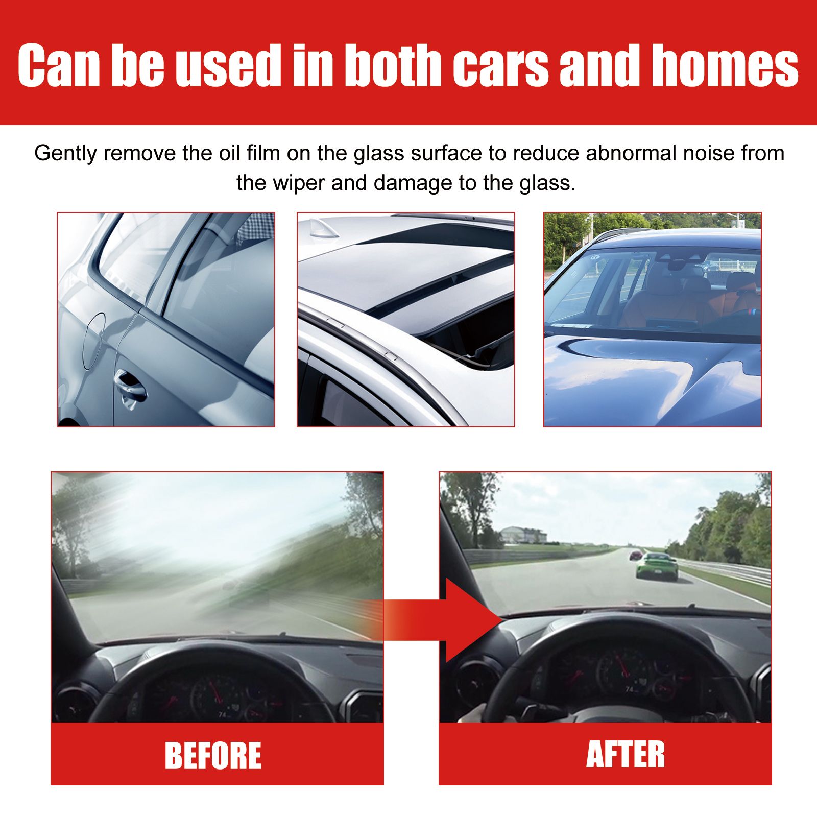 Car Concentrated Glass Oil Film Cleaner，Automobile Windscreen Oil Film Cleaner ,  Vehicle Windscreen Degreasing And Demisting