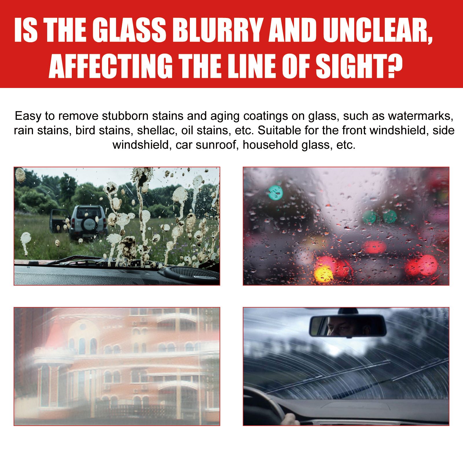 Car Concentrated Glass Oil Film Cleaner，Automobile Windscreen Oil Film Cleaner ,  Vehicle Windscreen Degreasing And Demisting