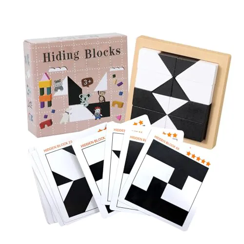 3D puzzle unlocking Puzzle hide building blocks Jigsaw puzzle toy Intellectual Toys Developing IQ Challenging Difficulty Party Toys Adults can also challenge