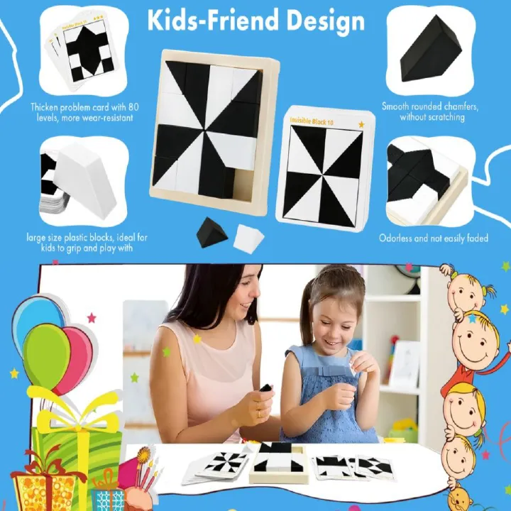 3D puzzle unlocking Puzzle hide building blocks Jigsaw puzzle toy Intellectual Toys Developing IQ Challenging Difficulty Party Toys Adults can also challenge