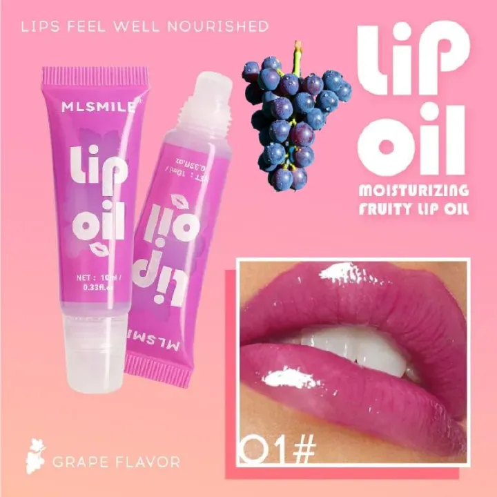 3PCS Fruity Lip Oil, Deep Moisturizing Lipstick, Mirror Gloss Lip Glaze,Moisturizing Jelly Lips Fuller Lips, Waterproof Lip Glosses 6 Fruits Strawberry/Grape/Cantaloupe/Orange/Coconut/Peach