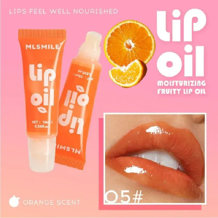 3PCS Fruity Lip Oil, Deep Moisturizing Lipstick, Mirror Gloss Lip Glaze,Moisturizing Jelly Lips Fuller Lips, Waterproof Lip Glosses 6 Fruits Strawberry/Grape/Cantaloupe/Orange/Coconut/Peach