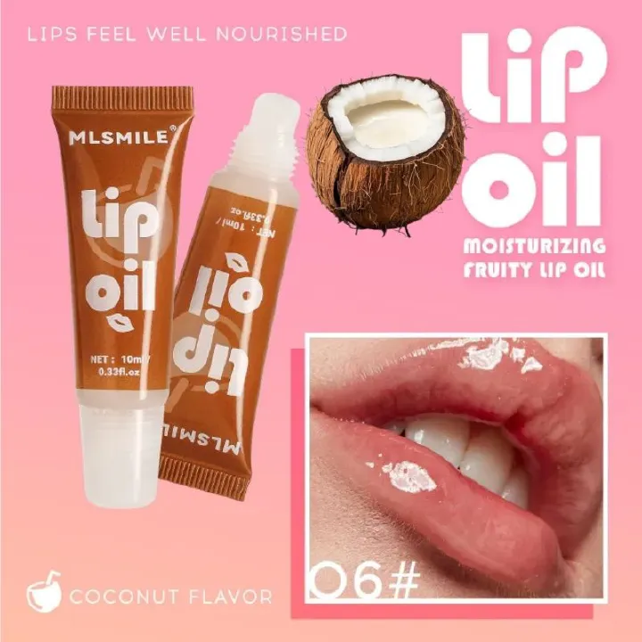 3PCS Fruity Lip Oil, Deep Moisturizing Lipstick, Mirror Gloss Lip Glaze,Moisturizing Jelly Lips Fuller Lips, Waterproof Lip Glosses 6 Fruits Strawberry/Grape/Cantaloupe/Orange/Coconut/Peach