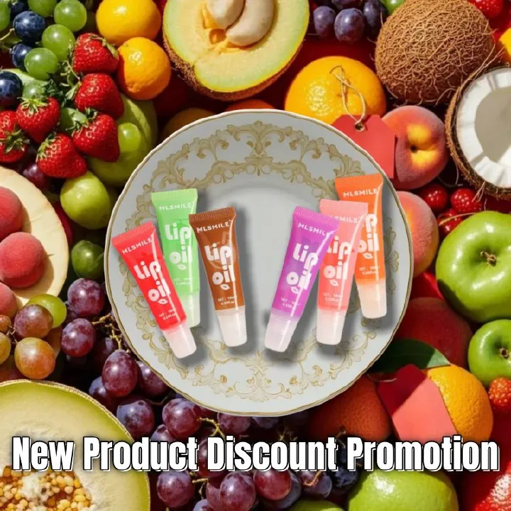 3PCS Fruity Lip Oil, Deep Moisturizing Lipstick, Mirror Gloss Lip Glaze,Moisturizing Jelly Lips Fuller Lips, Waterproof Lip Glosses 6 Fruits Strawberry/Grape/Cantaloupe/Orange/Coconut/Peach