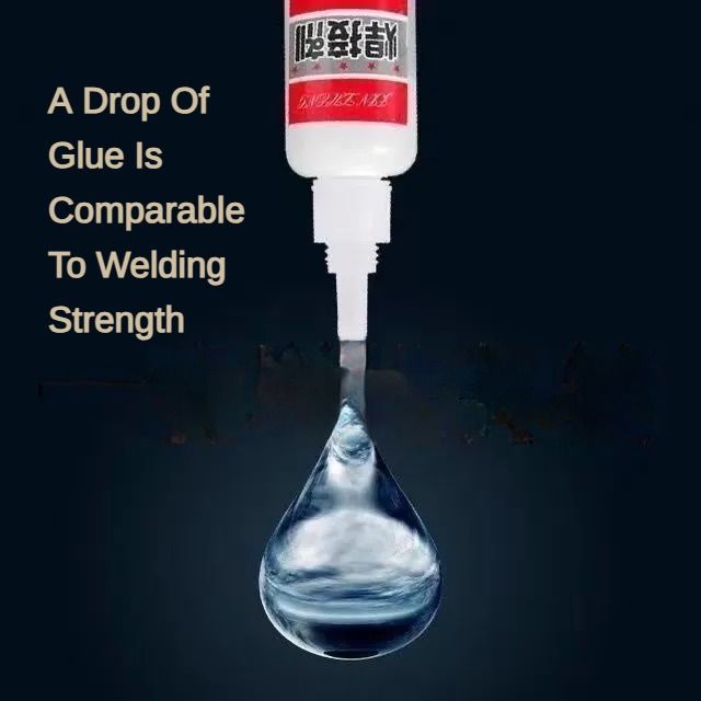 2PCS Universal Glues Liquid Welding Repair Glue Ultra-strong Adhesive Waterproof Quick-drying High & Low Temperature Resistance Bonding Metal Glass Plastic Wood Shoe Repair Furniture Door Repair Tool