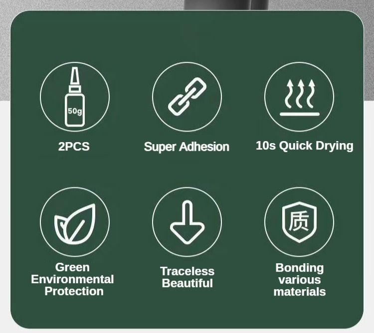2PCS Universal Glues Liquid Welding Repair Glue Ultra-strong Adhesive Waterproof Quick-drying High & Low Temperature Resistance Bonding Metal Glass Plastic Wood Shoe Repair Furniture Door Repair Tool
