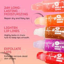 3PCS Fruity Lip Oil, Deep Moisturizing Lipstick, Mirror Gloss Lip Glaze,Moisturizing Jelly Lips Fuller Lips, Waterproof Lip Glosses 6 Fruits Strawberry/Grape/Cantaloupe/Orange/Coconut/Peach