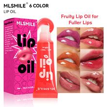3PCS Fruity Lip Oil, Deep Moisturizing Lipstick, Mirror Gloss Lip Glaze,Moisturizing Jelly Lips Fuller Lips, Waterproof Lip Glosses 6 Fruits Strawberry/Grape/Cantaloupe/Orange/Coconut/Peach