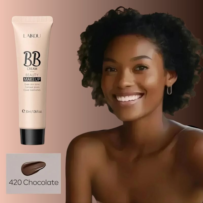 24H Full Coverage BB Cream Natural Makeup Effect Sweat Moisturizing Liquid Foundation Lightweight Matte Sensitive Skin Dry Skin Oily Skin Long Lasting Hydrating Clean Beauty Foundation Lock Makeup