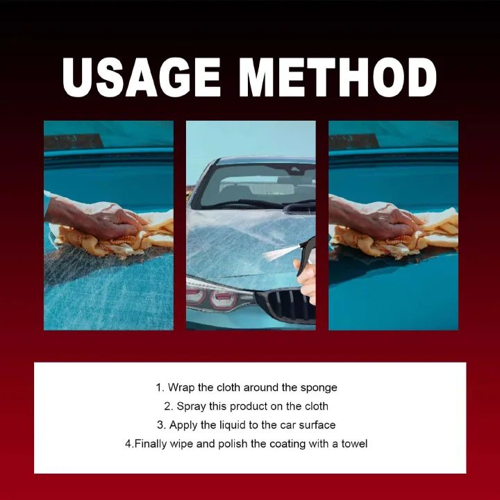 Car Slight Scratch Repair Spray Car Coating Spray Dustproof Car Nano Coating Polish Auto Scratch Removal Paint Scratch Spray Anti-Pollution Liquid Sealing Glaze Coating Agent