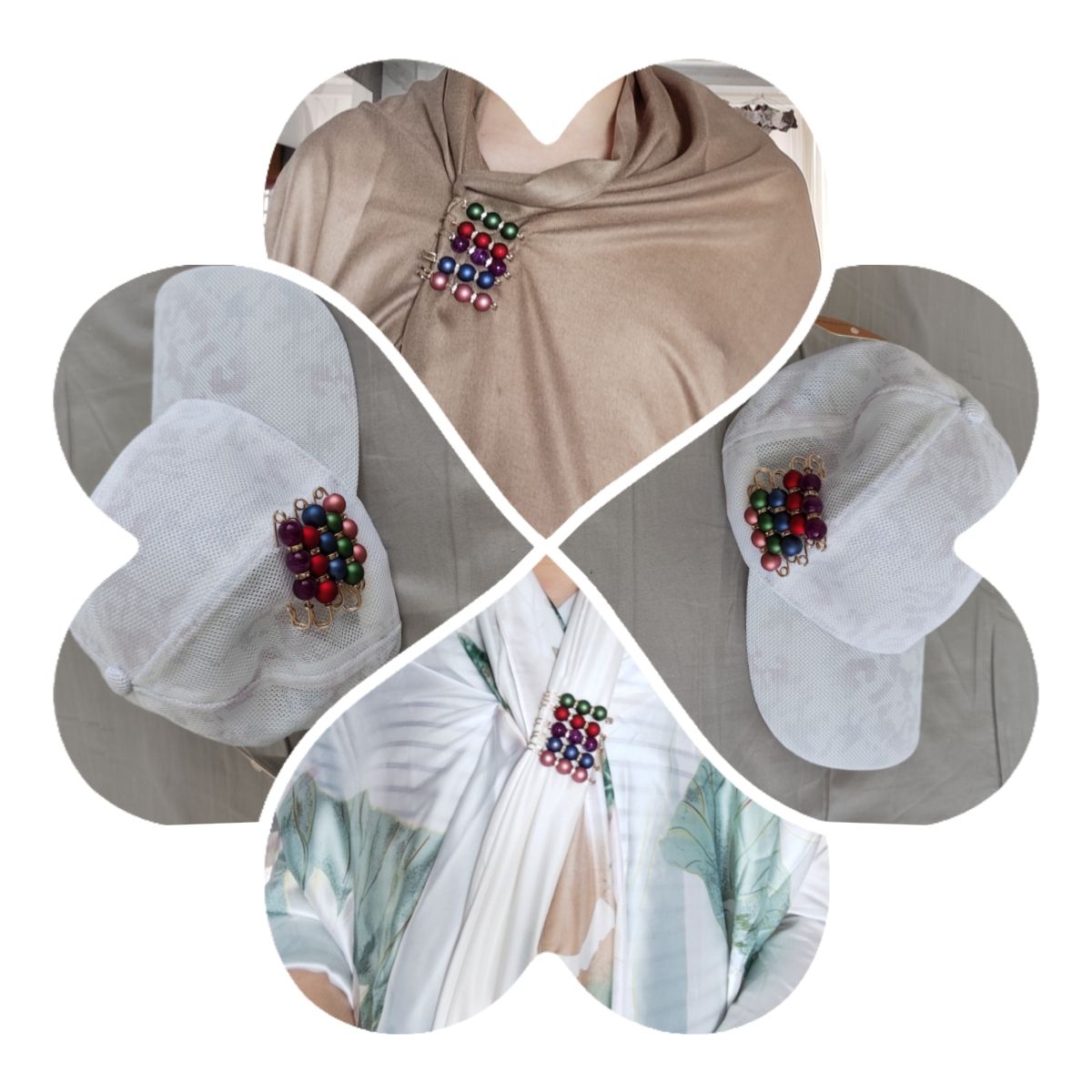 5PCS Multi-purpose Multi-function Imitating Pearl Pin Jewelry, Waist Reduction,pearl Brooch Fixed Girth,decorating Various Clothes/trousers/shirt/dress/sweater/shawl/pant /scarves/jackets/hats/handbag