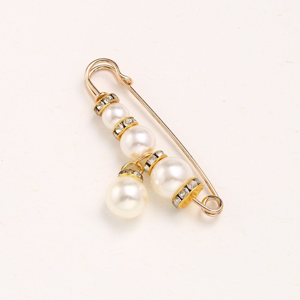 4PCS Multi-purpose Multi-function Imitating Pearl Pin Jewelry, Waist Reduction,pearl Brooch Fixed Girth,decorating Various Clothes/trousers/shirt/dress/sweater/shawl/pant /scarves/jackets/hats/handbag
