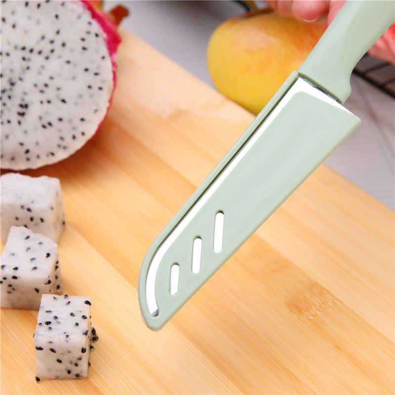 Paring Cutter Fruit Vegetables Cutter Portable Versatile Kitchen Cutter with Sleeve for Kitchen Home Use Stainless Steel knife paring knife peeling knife fruit peeler fruit corer small knife
