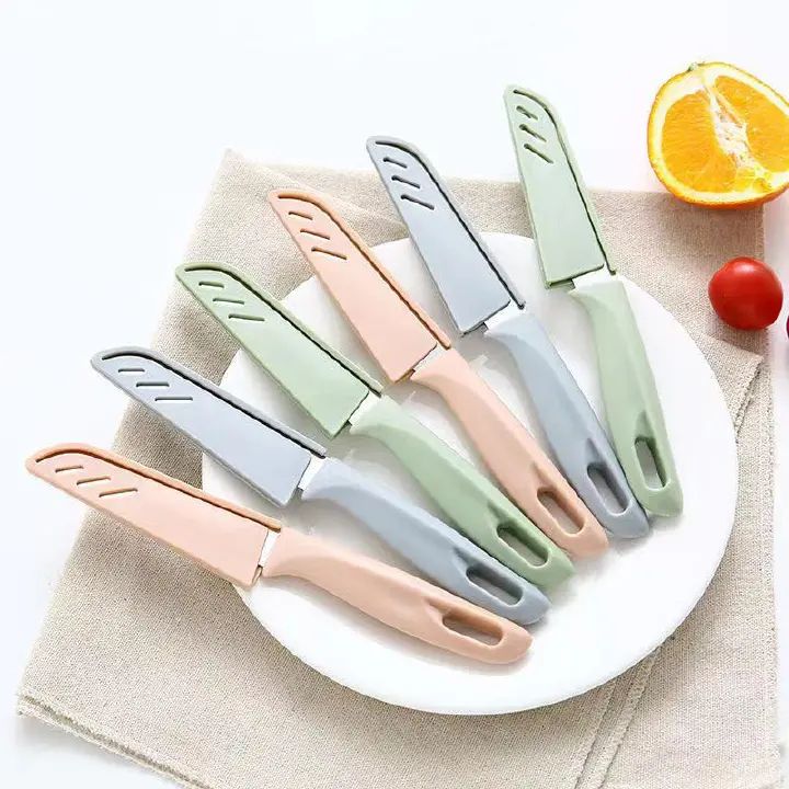 Paring Cutter Fruit Vegetables Cutter Portable Versatile Kitchen Cutter with Sleeve for Kitchen Home Use Stainless Steel knife paring knife peeling knife fruit peeler fruit corer small knife