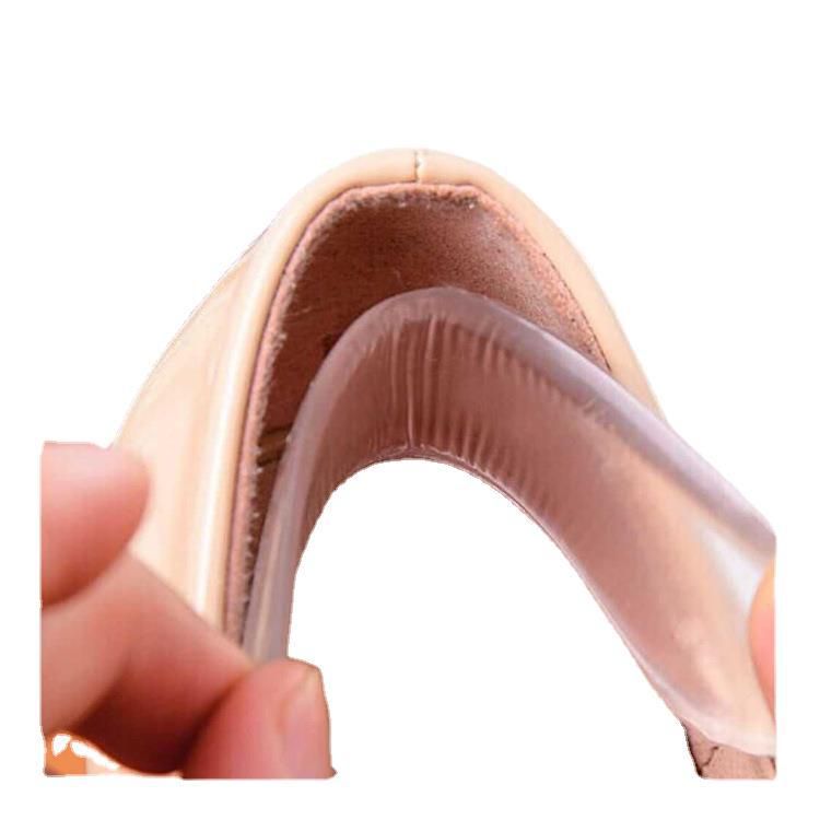 Ultra-soft Silicone Heel Pads Foot Pads Heel Protector Stops Foot Heel Blisters Prevents Skin Rubbing Raw Reusable Cushion Long-lasting Foot Protection Heel Pain Women Shoe Adjust Shoe Size