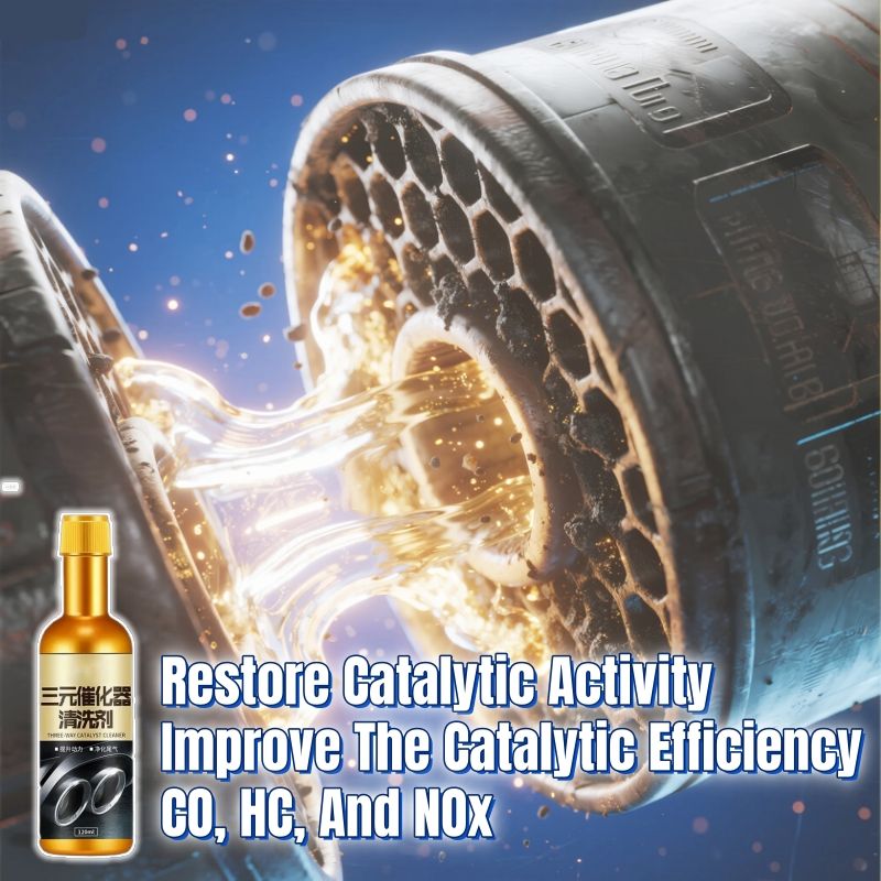 Exhaust Cleaner Bad Smoke Remover Helps clean the catalytic converter Boost Up Catalytic Converter Cleaner Fuel Oil Tank Sludge Treatment Engine Fuel Exhaust System Deep Cleaner Removal Carbon Deposit