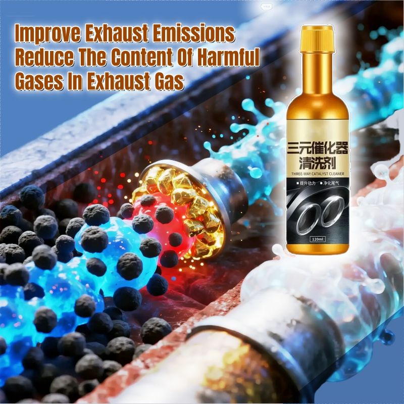 Exhaust Cleaner Bad Smoke Remover Helps clean the catalytic converter Boost Up Catalytic Converter Cleaner Fuel Oil Tank Sludge Treatment Engine Fuel Exhaust System Deep Cleaner Removal Carbon Deposit