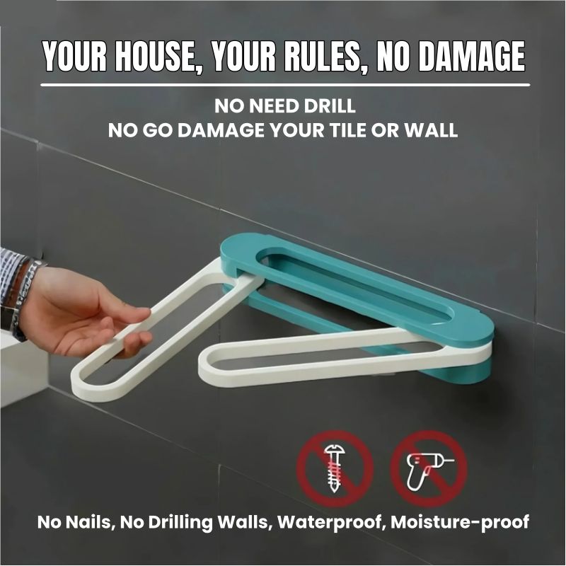 3-in-1 Foldable Slipper Rack Wall  Durable Plastic Slipper Holder Adhesive Backing Slipper Organizer Folding Bathroom Shoe Rack Home Hanging Shoe Rack Space Saving Storage No Drill Punch-free