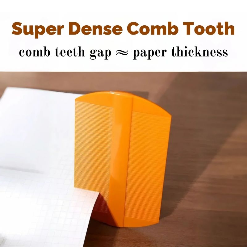 2-Pack Lice & Dandruff Comb Set Traditional Chinese Lice Comb Double-Side Fine Teeth Chemical-Free Lice Removal Safe Stop Itching Dandruff & Head Lice Removal Itch Relief & Scalp Care Children