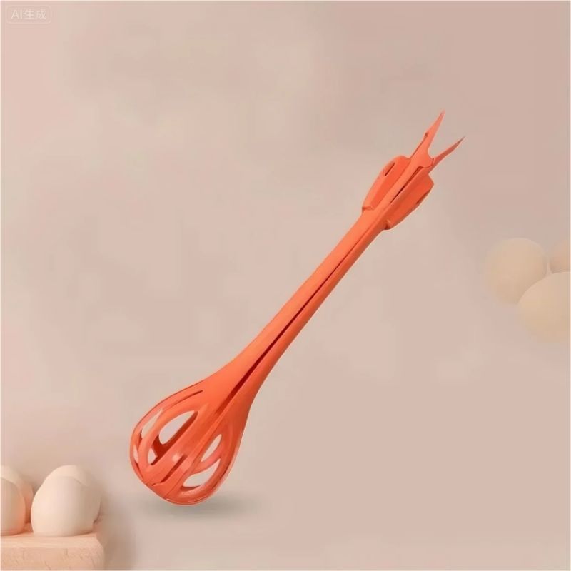 Multifunction Tongs Whisk Kitchenware Set Soft Silicone Cooking Spoon Drain Spoon Mashed Potato Grinder Noodle Scoop Egg Beater Churns Egg White And Yolk Separation Food Clip cook