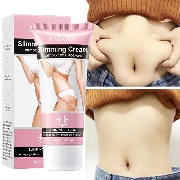 SADOER Slimming Cream Lose Weight Management Fat Burning Body Shaping Thigh & Belly Fat Fast Acting Weight Loss Cellulite Treatment Natural Extract Firming Cream