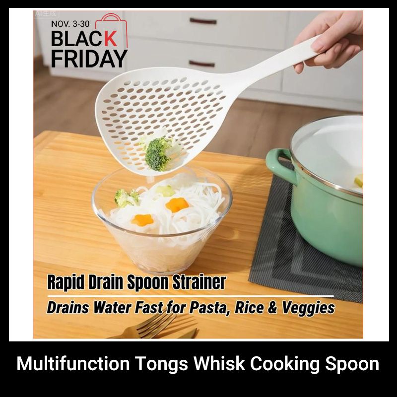 Multifunction Tongs Whisk Kitchenware Set Soft Silicone Cooking Spoon Drain Spoon Mashed Potato Grinder Noodle Scoop Egg Beater Churns Egg White And Yolk Separation Food Clip Cook