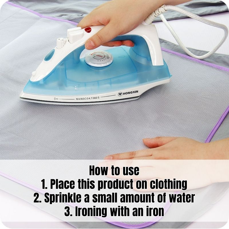 2pcs Ironing Protector Mat Heat Resistant Pad Prevents Shiny Marks on Clothes Foldable Portable Reusable Ironing Mat Pressing ironing pad Heat-Resistant Silk Cotton Shirts School Uniforms Suit Dress