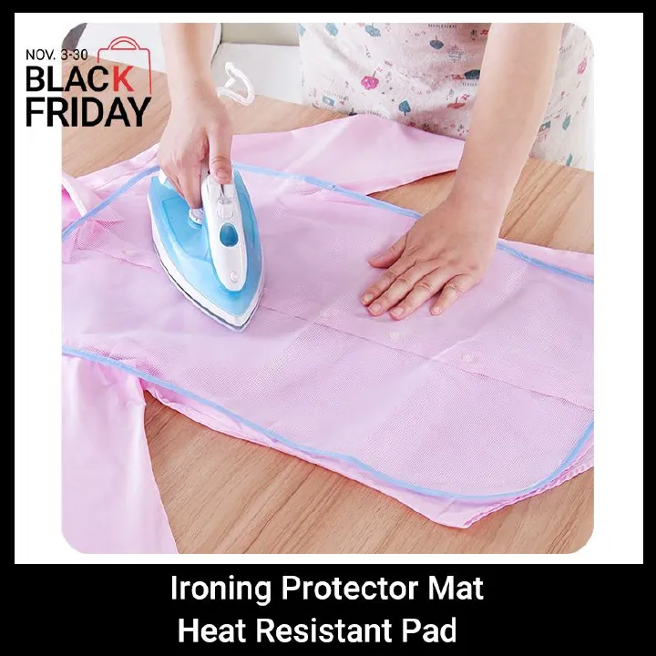 2pcs Ironing Protector Mat Heat Resistant Pad Prevents Shiny Marks on Clothes Foldable Portable Reusable Ironing Mat Pressing ironing pad Heat-Resistant Silk Cotton Shirts School Uniforms Suit Dress