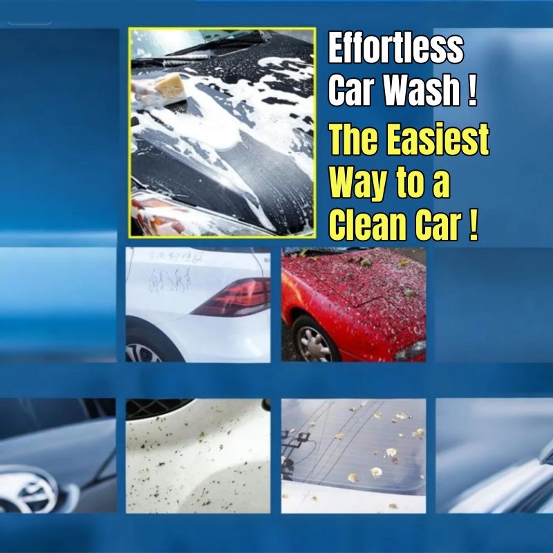 (Free gift 1pc gloves) 50 times Concentrate Car Shampoo with Wax Wash Wax Car Wash All-in-One Auto  Wash Quick Shine Car Shine Gloss Protect Hydrophobic Foaming Vehicle Wash Automobile Wash Car Care